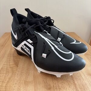 Nike Alpha Menace Pro 3 Mid Wide DH3292-001 Black White Football Cleats Size 14